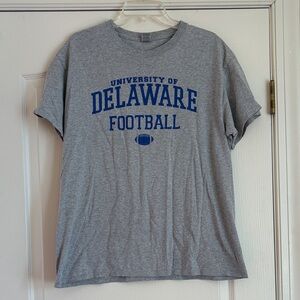 Gildan Gray University of Delaware Football Tee